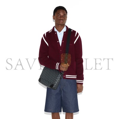 GUCCI GG EMBLEM MEDIUM CROSSBODY BAG ‎821154 (29*23*7.5cm)